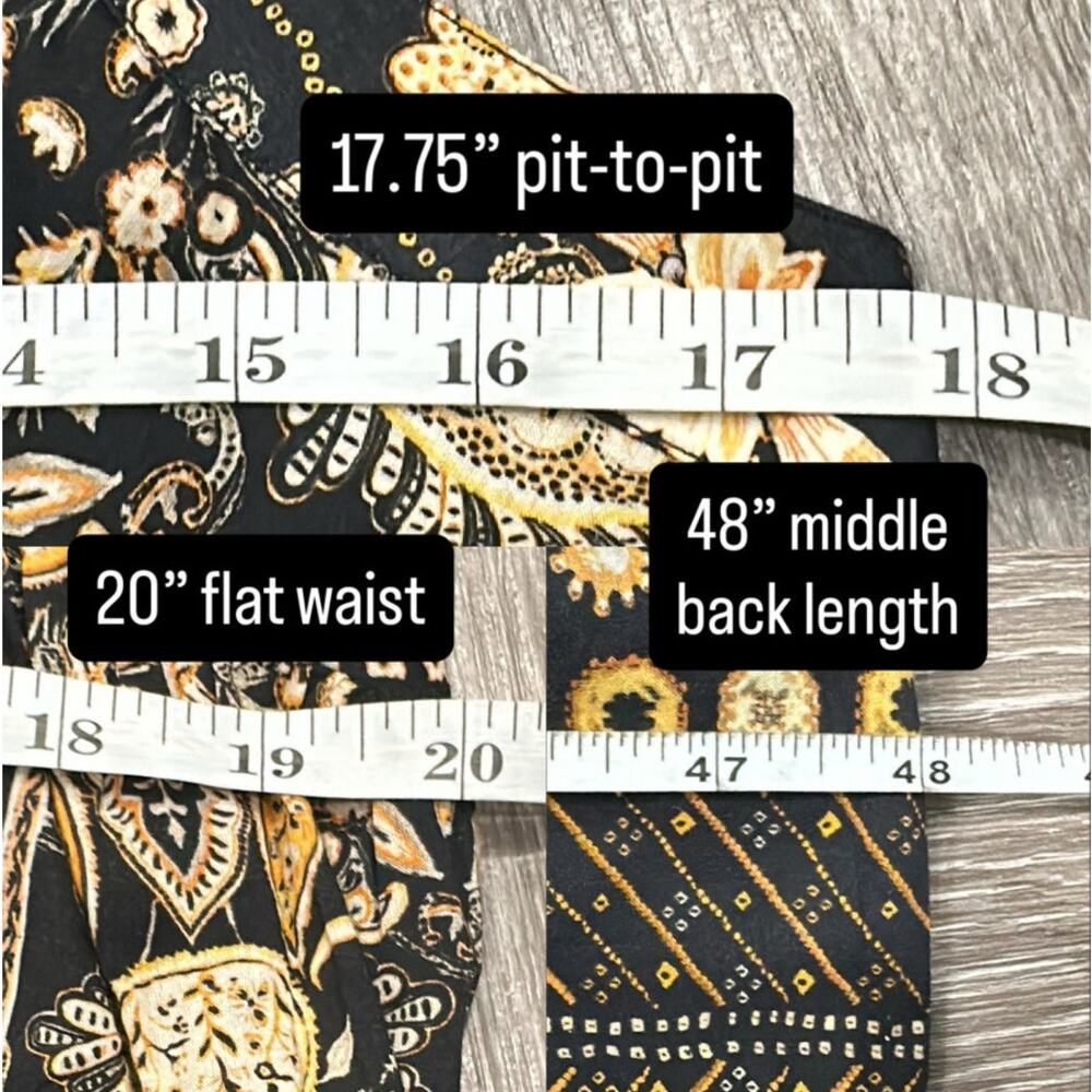 Isabel Marant Etoile Sabba Strappy Bandana Print Midi Dress‎ Black Ochre Size 10 - Picture 12 of 12